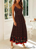 Sleeveless Holiday Summer Long Beach Boho Dress