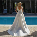 Sleeveless Lace Evening Gown Wedding Dress