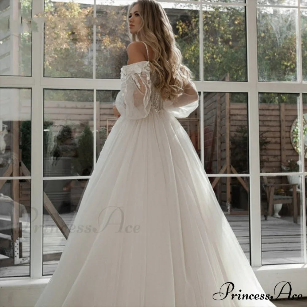 Sleeveless Lace Extended Train Bridal Gown