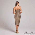 Sleeveless Midi Prom Dress