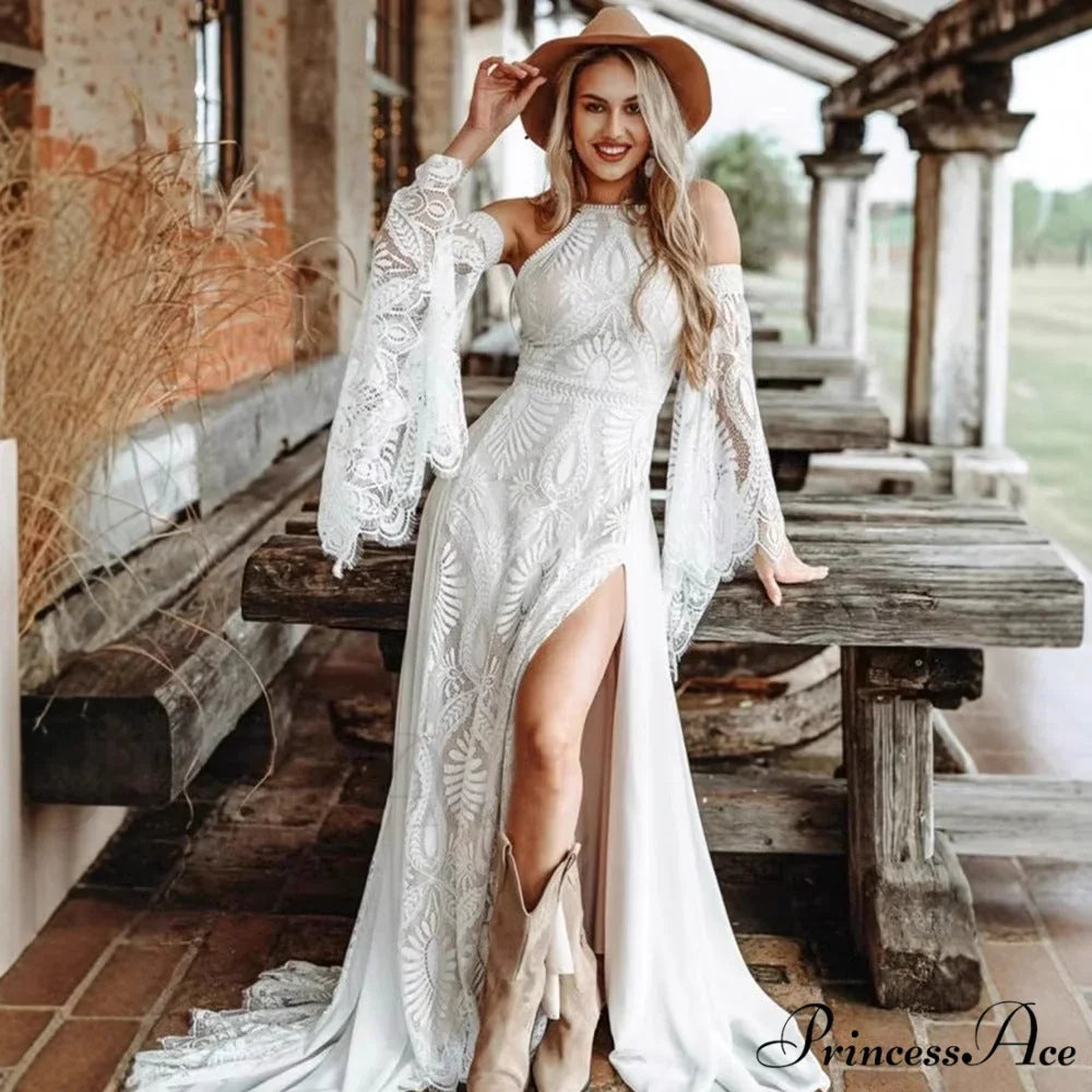 Sleeveless Neckline Extended Tail Evening Marriage Gown