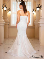 Sleeveless Sequined Mermaid Party Dress