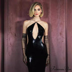 Sleeveless Sparkling Empty Strappy Formal Dress