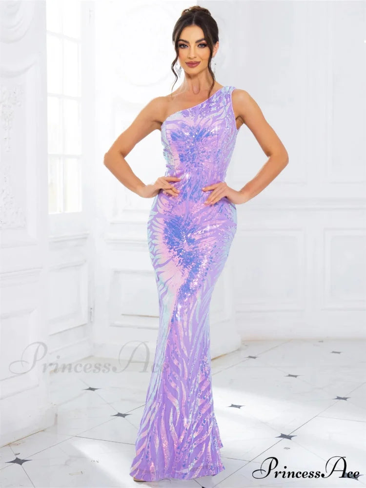 Sleeveless Stretch Sequined Party Dress