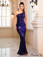 Sleeveless Stretch Sequined Party Dress
