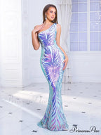 Sleeveless Stretch Sequined Party Dress