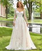 Slender Off-Shoulder Silk Bridal Gown