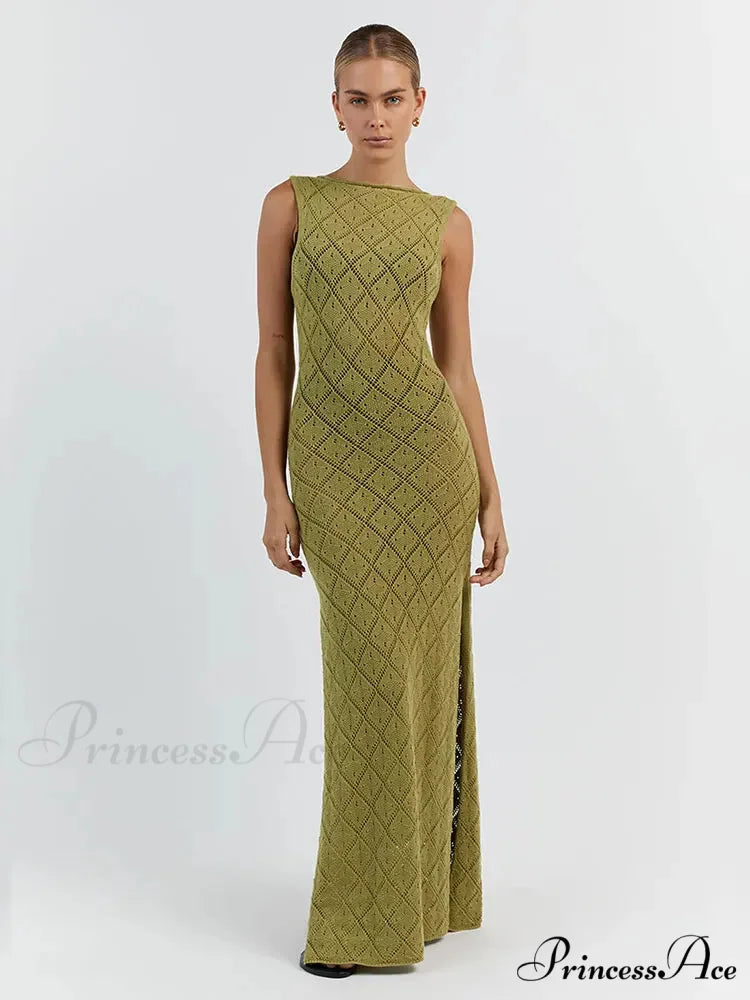Slim Cocktail Off Shoulder Women's Maxi Dress
