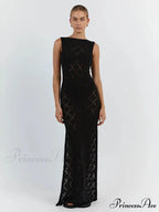 Slim Cocktail Off Shoulder Women's Maxi Dress