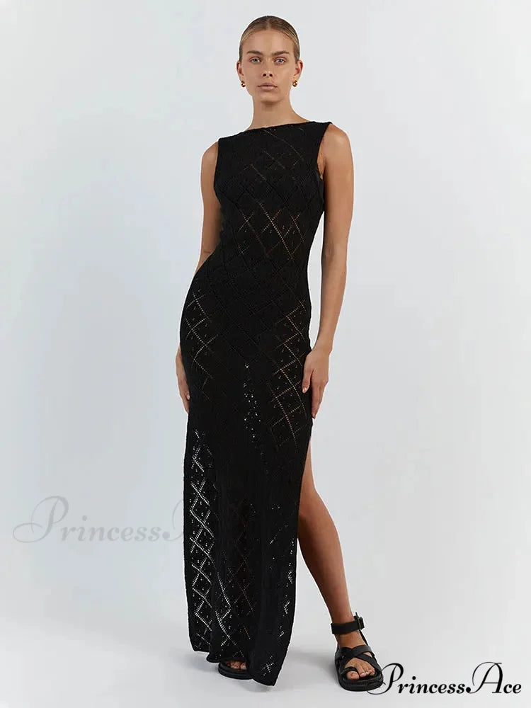 Slim Cocktail Off Shoulder Women's Maxi Dress