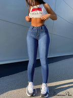 Slim Denim Pencil Jeans