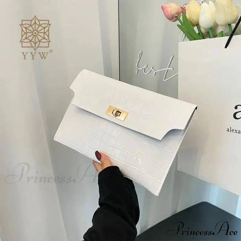 Slim Envelope Alligator Design Wristlet