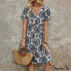 Slim Flower Casual Slim Summer Sundress