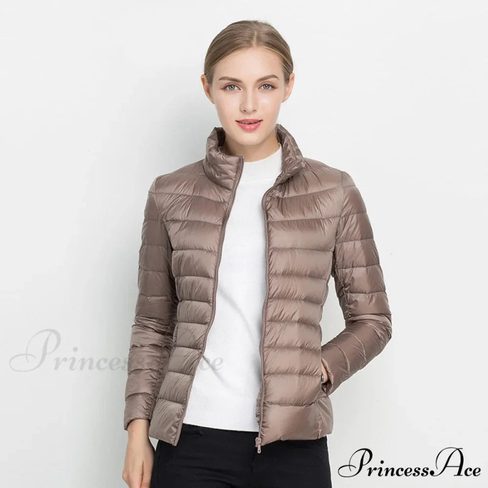 Slim Puffer Portable Windproof Down Coat