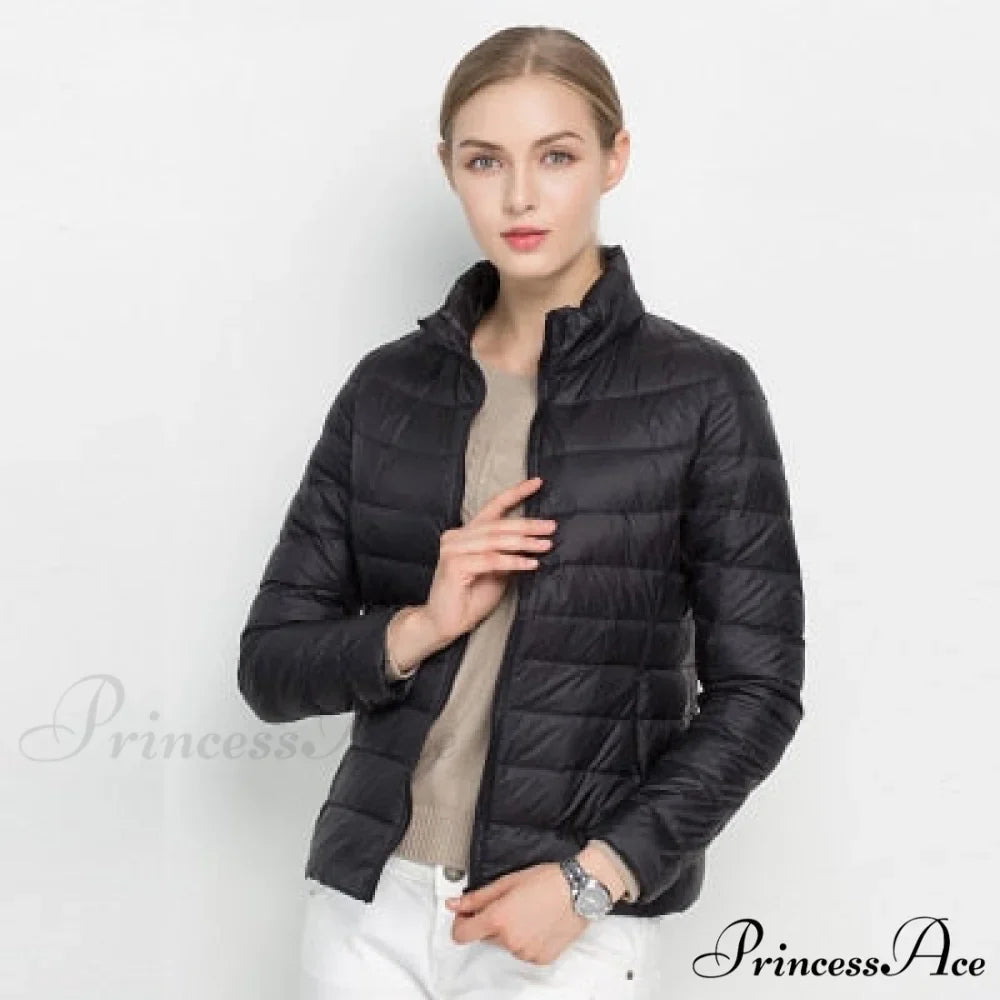 Slim Puffer Portable Windproof Down Coat