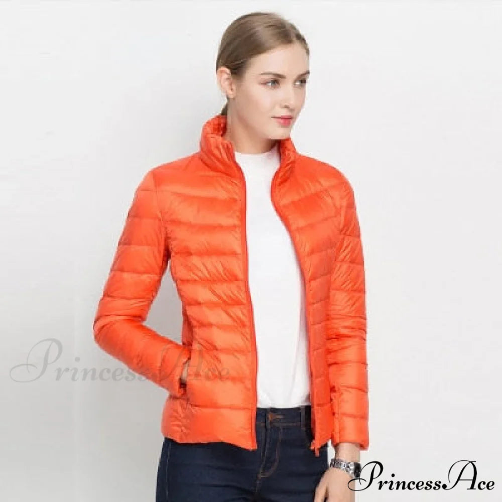 Slim Puffer Portable Windproof Down Coat