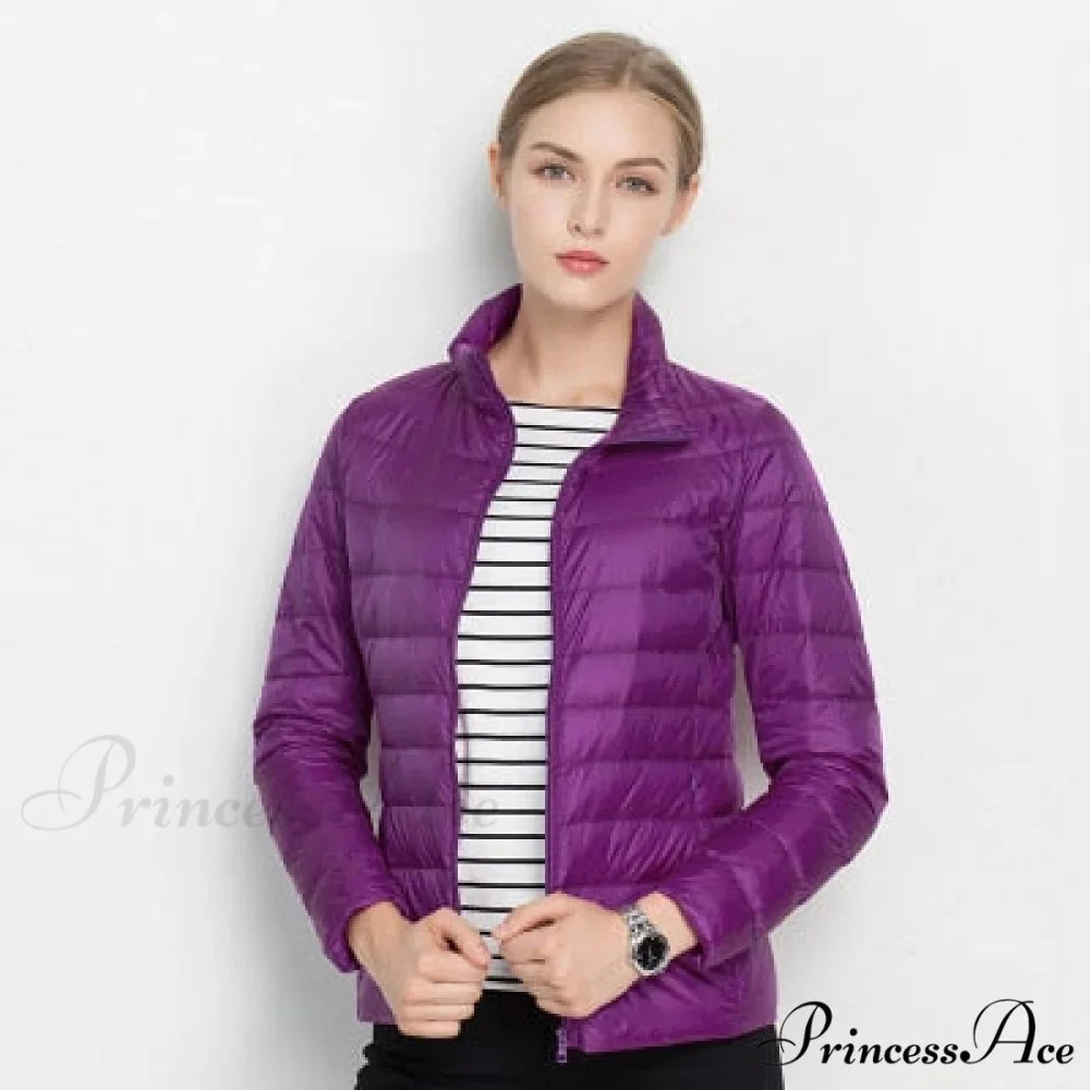 Slim Puffer Portable Windproof Down Coat