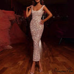 Slim Skirt Sleeveless Square Neck Prom Dress