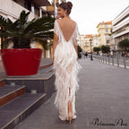 Slim Sleeveless Fitted Bridal Gown