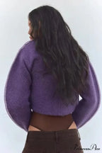 Sluggish Baggy Tall Neck Long Sleeve Cardigan