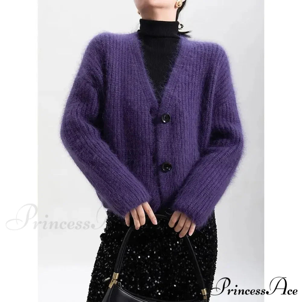 Sluggish Broad Extended Sleeve Feminine Cardigan