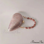 Small Azure Light Rose Acrylic Box Evening Clutch Purse