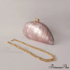 Small Azure Light Rose Acrylic Box Evening Clutch Purse