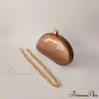 Small Azure Light Rose Acrylic Box Evening Clutch Purse