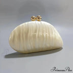 Small Azure Light Rose Acrylic Box Evening Clutch Purse