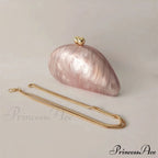 Small Azure Light Rose Acrylic Box Evening Clutch Purse