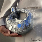 Small Crescent Evening Clutch Wristlet