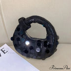 Small Crescent Evening Clutch Wristlet