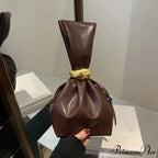 Small Dumpling Faux Leather Clutch Wristlet