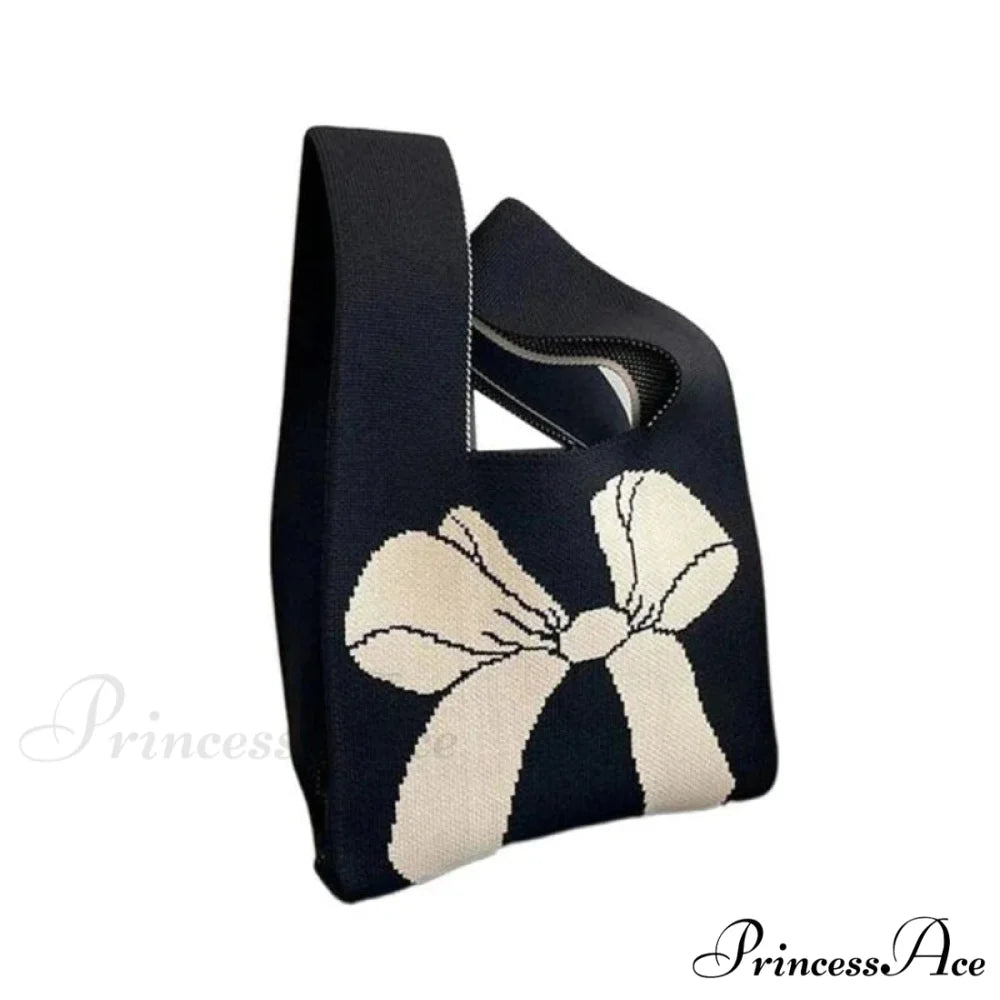 Small Knot Handcrafted Knit Bucket Purse