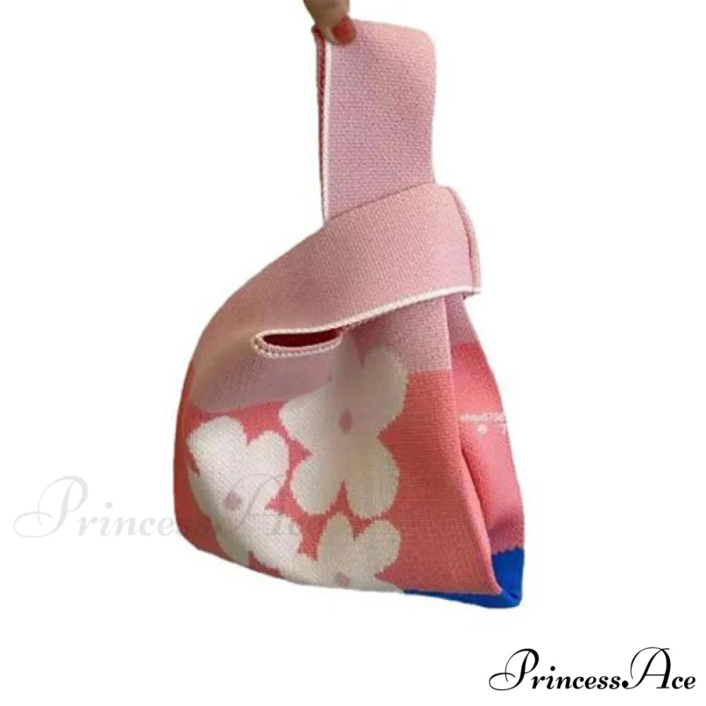 Small Knot Handcrafted Knit Bucket Purse