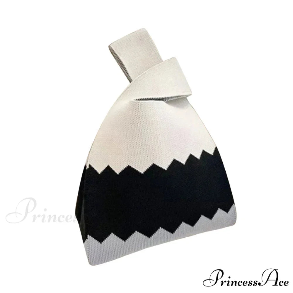 Small Knot Handcrafted Knit Bucket Purse