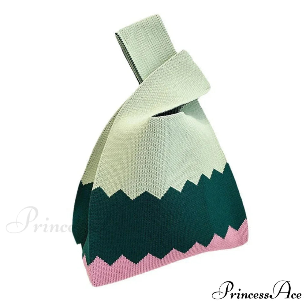 Small Knot Handcrafted Knit Bucket Purse