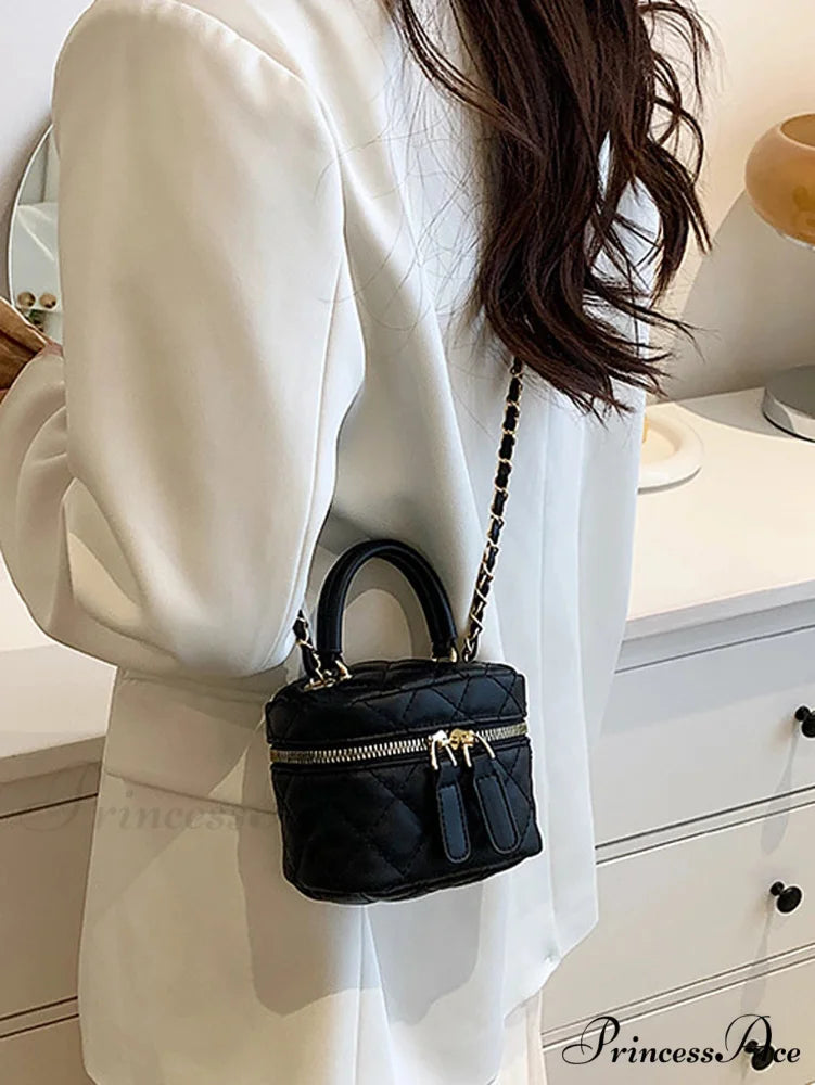 Small Quilted Chain Rhombus Crossbody Designer Purse