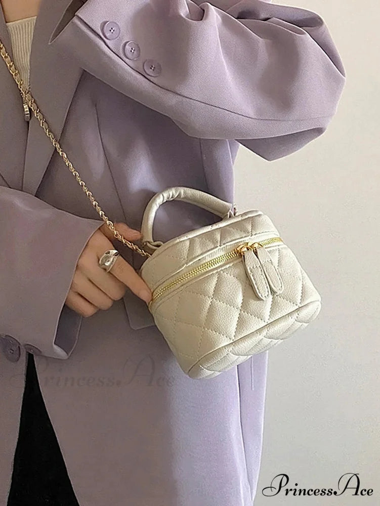 Small Quilted Chain Rhombus Crossbody Designer Purse