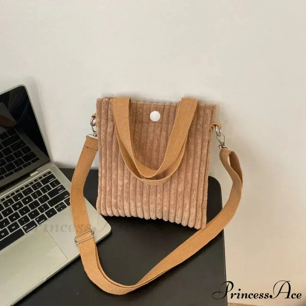 Small Ribbed Zipper Shoulder Bag Spring Purse
