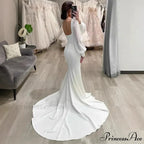 Smooth Mermaid Outdoor Bridal Wedding Gown