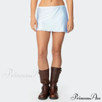 Smooth Monotone Lower Waist Skirt