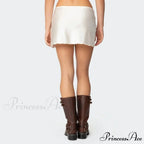 Smooth Monotone Lower Waist Skirt