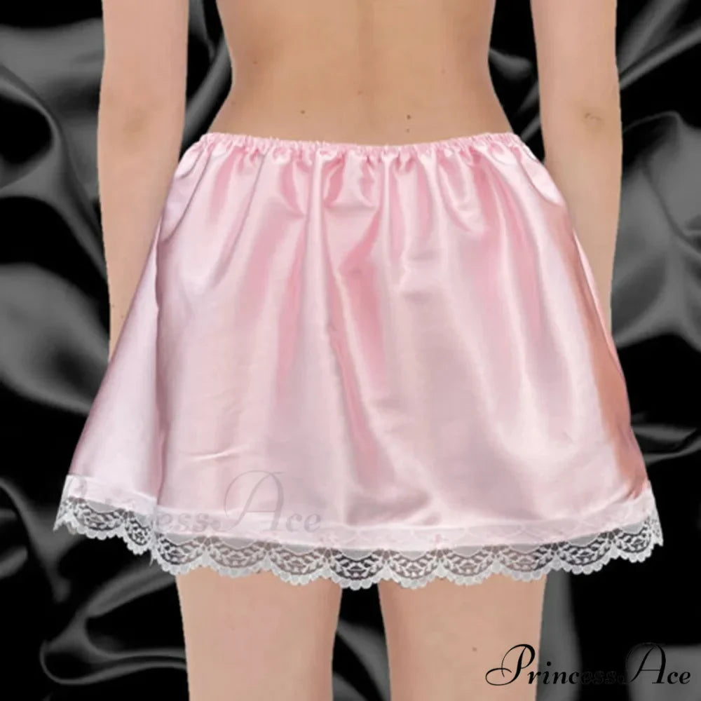 Smooth Ribbon Fluffy Hang Skirt