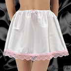 Smooth Ribbon Fluffy Hang Skirt