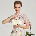 Smooth Rose Flower Frame Dinner Clutch Bag