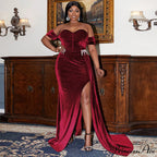 Smooth Single Shoulder Opening Full Length Prom Dress