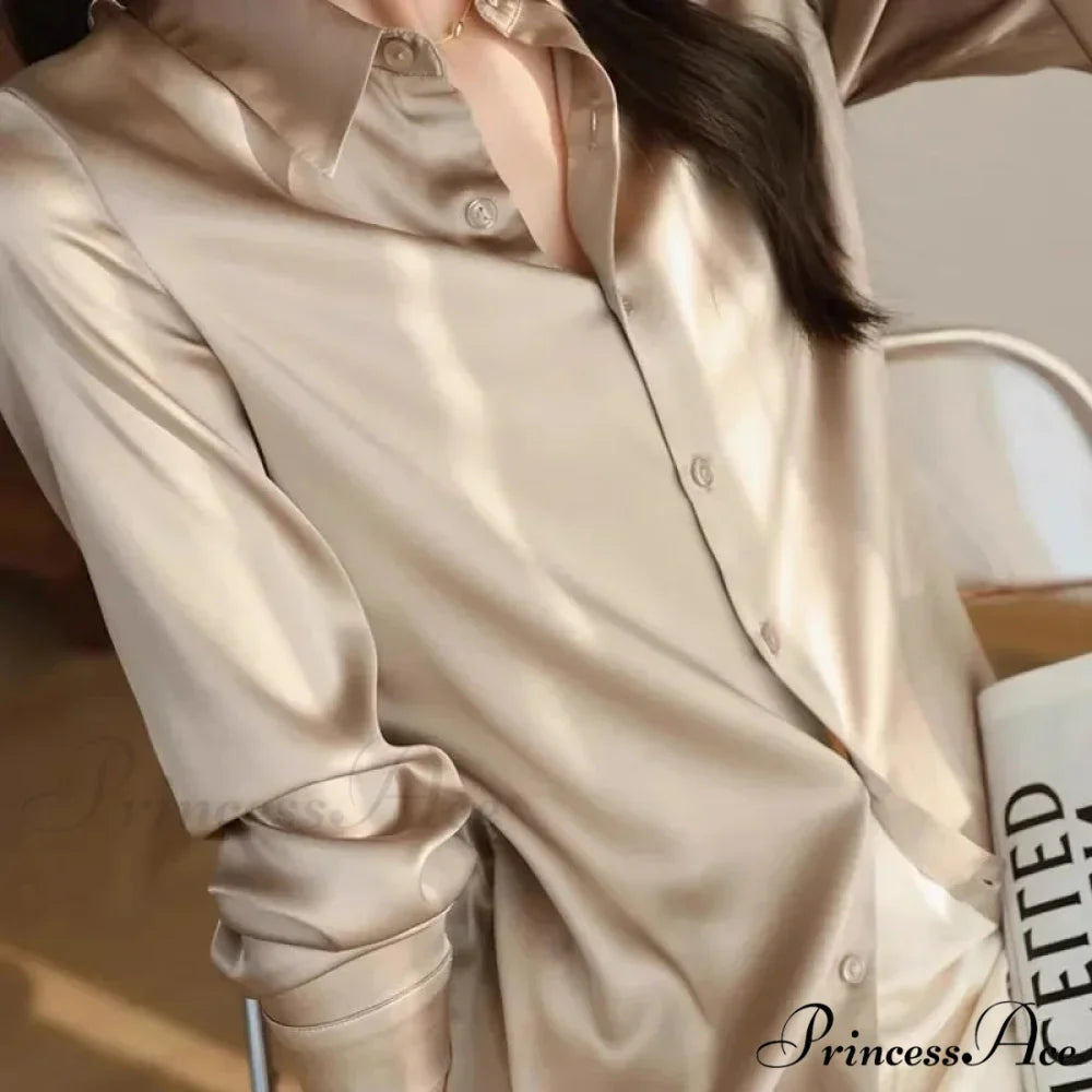 Smooth Solid Extended Sleeve Turtleneck Blouse