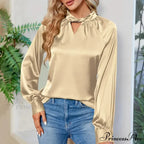 Smooth Y2K White V-neck Extended Sleeve Blouse