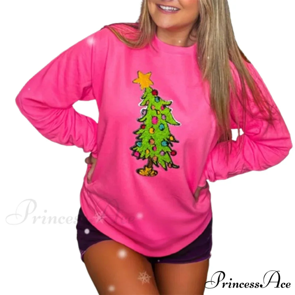 Snowflake Embroidered Christmas Hoodie